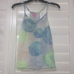 lilly pulitzer colorful tank top